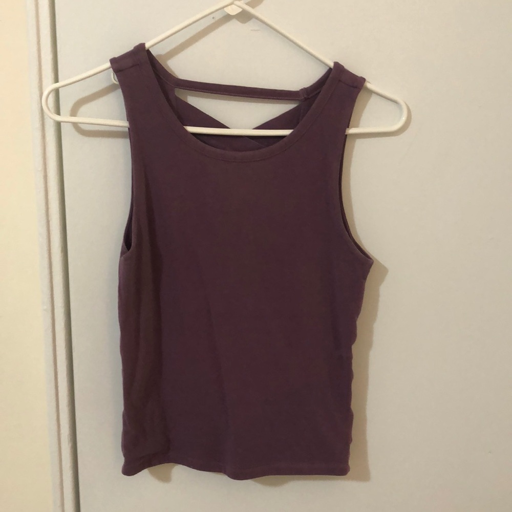 American Eagle Lattice Back Tank Top
